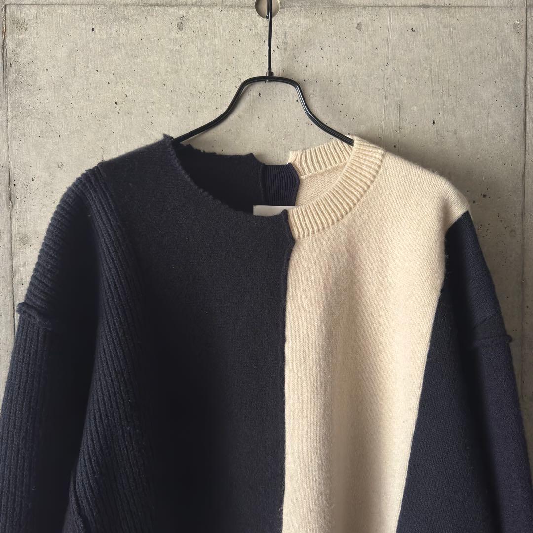 stein / OVERSIZED MULTI PATCHED KNIT LS
