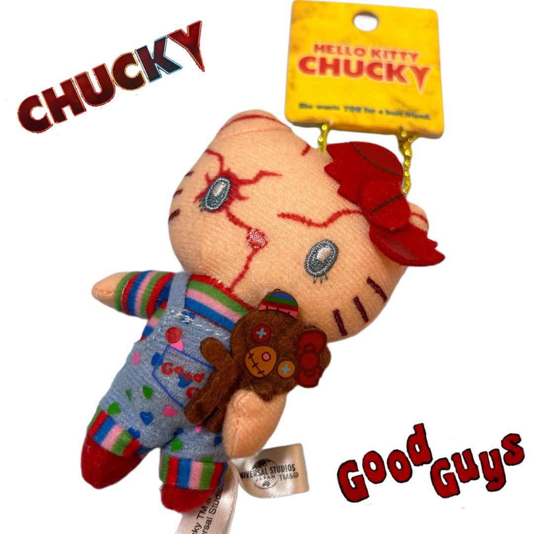 USJ限定☆ハローキティ×チャッキー コラボ ぬいぐるみキーチェーン