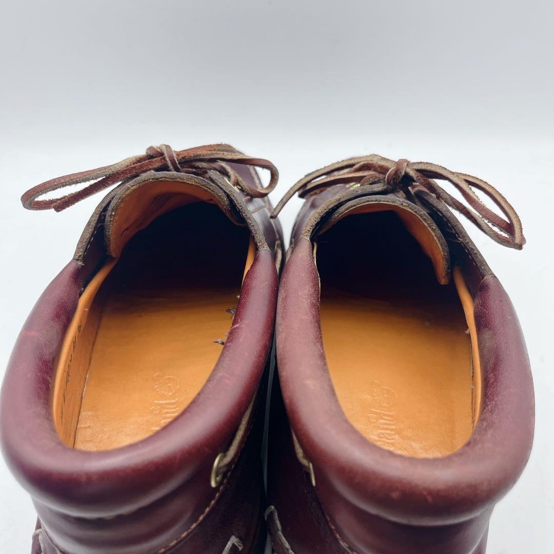最安値❗️ ティンバーランド 3アイ デッキシューズ 9.5W バーガンディ