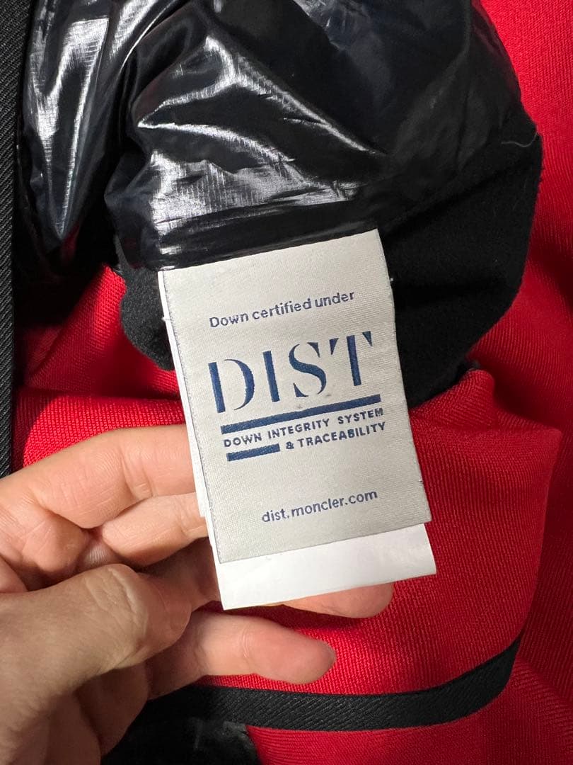 モンクレール ハイブリッド ダウンジャケット ニットダウン 赤黒