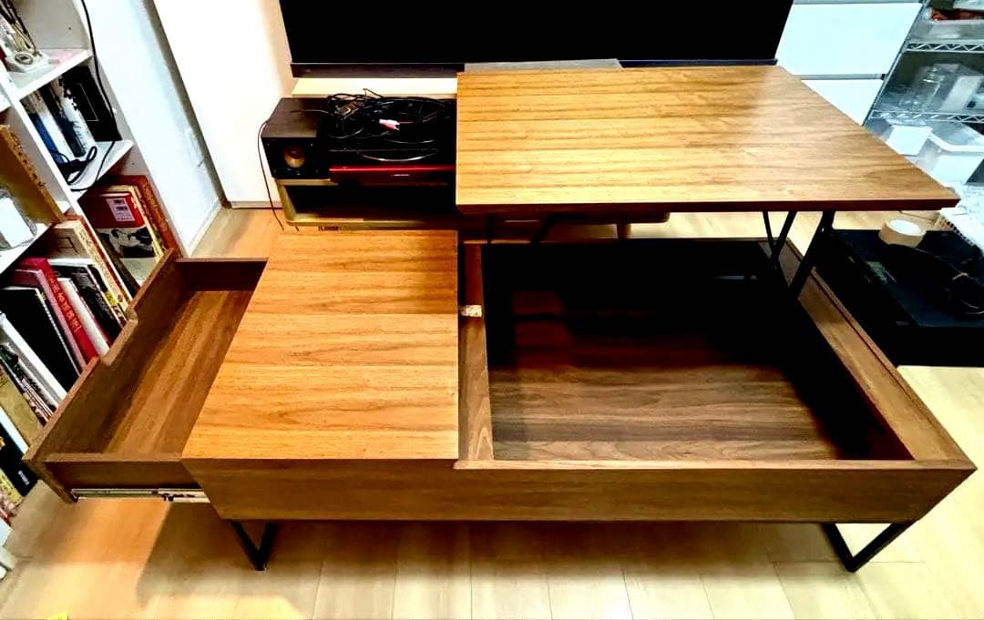 【昇降センターテーブルNヒバリ 120】　《★美品》