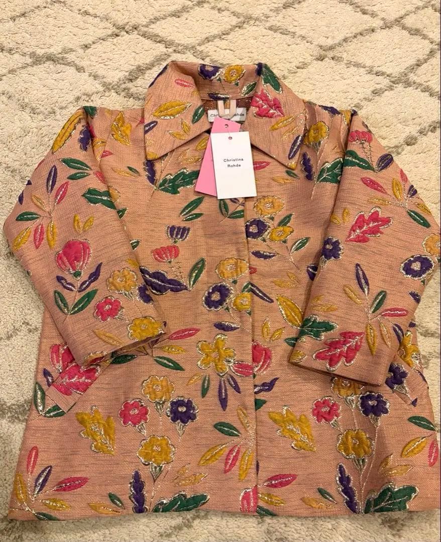 Christina Rohde 花柄ジャケット 新品タグ付き ゴブラン花柄ショート丈ジャケット ankoROCK(アンコロック) メンズ