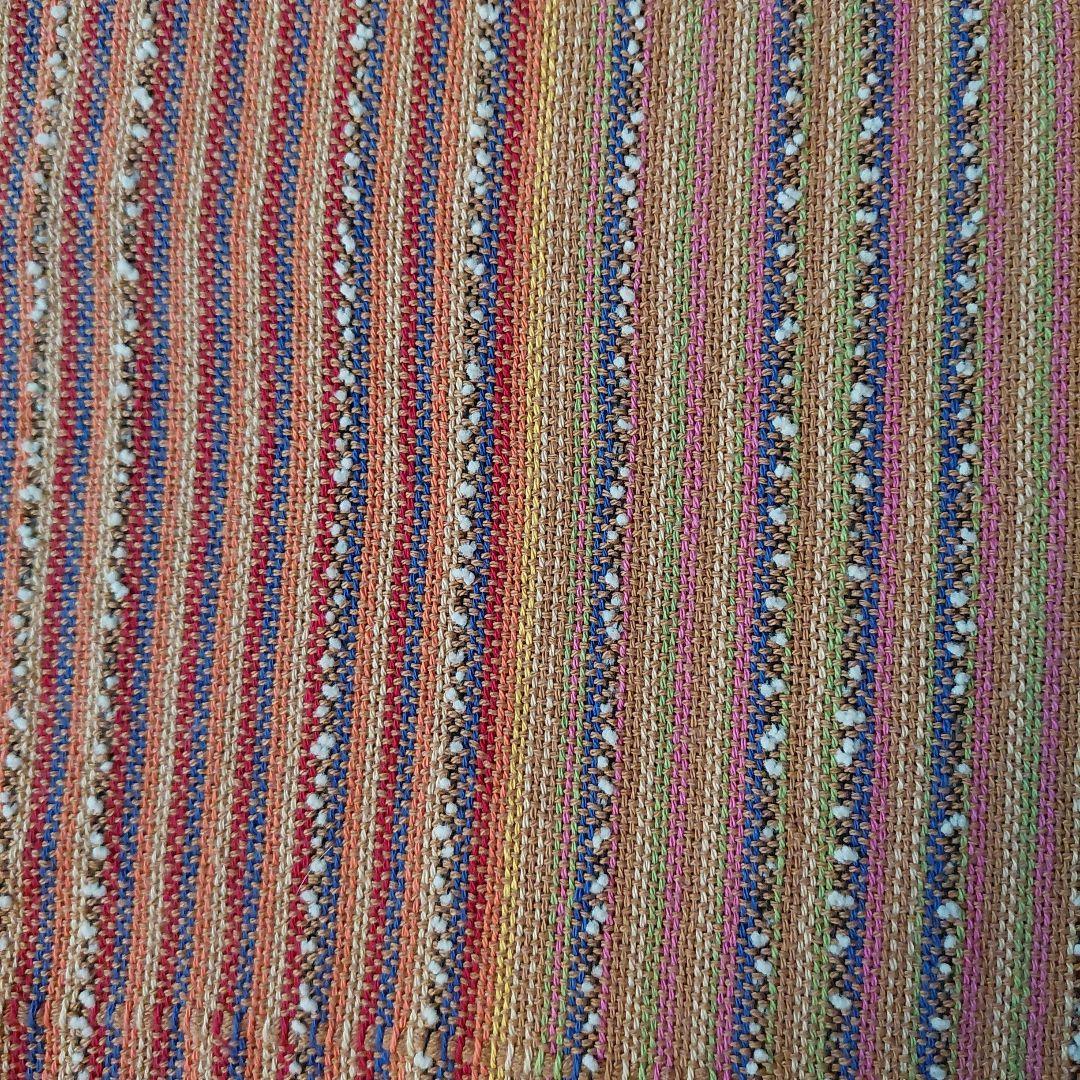 新品 【手作り】 【世界に1つだけ】の さをり織りのれん 【2点】