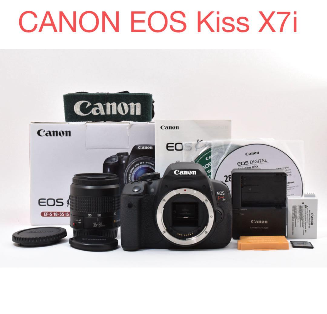 CANON EOS Kiss X7i標準レンズセット/EF 35-80mm EOS Kiss キヤノン デジタル一眼レフカメラ Canon Digital X EF 35
