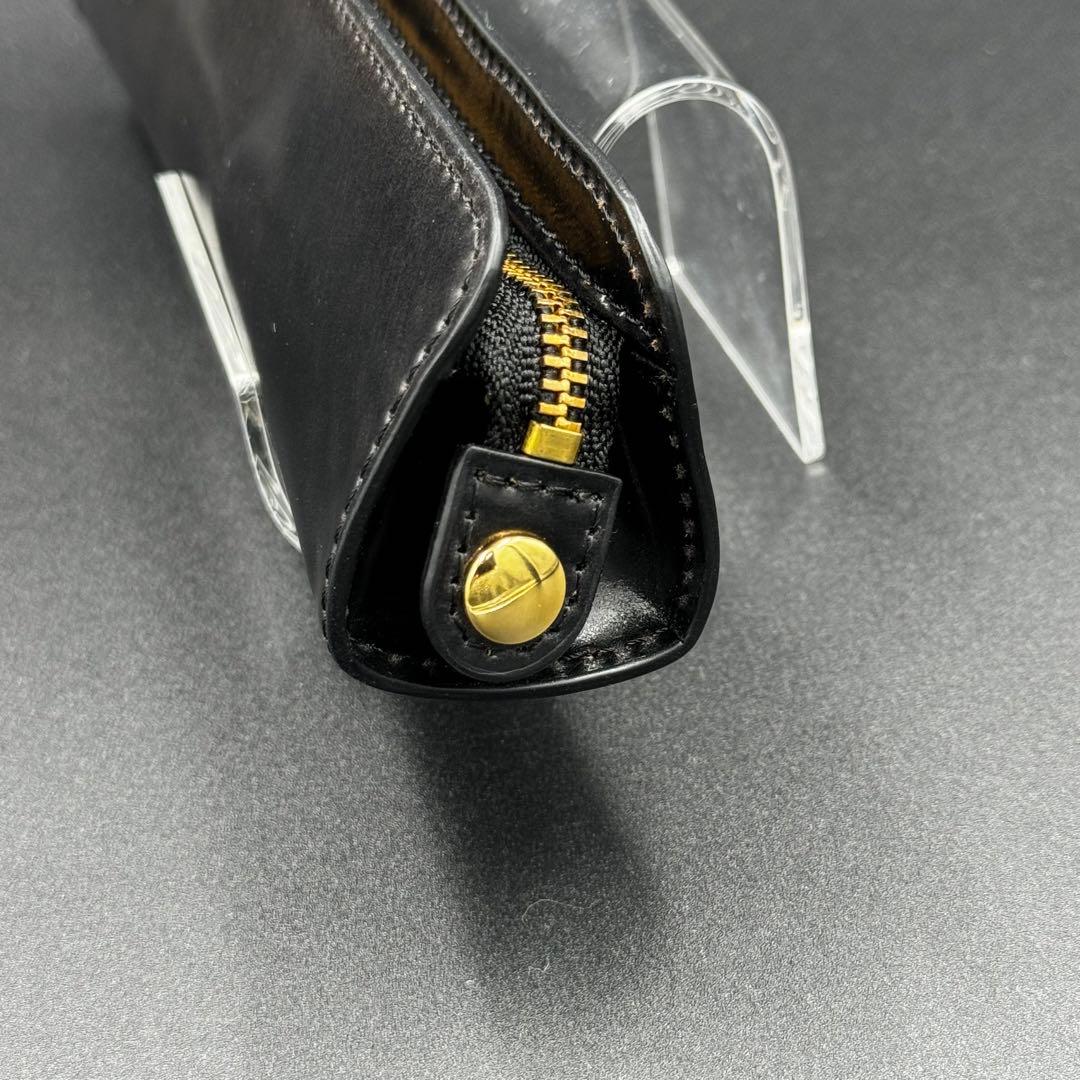 未使用】ROCADO ロカド シェルコードバン ペンケース 馬革 ブラック