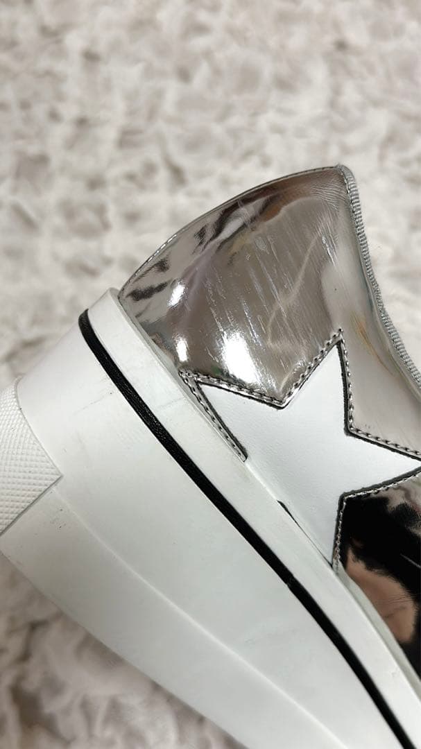 《美品》ステラマッカートニー　スリッポン　シルバー