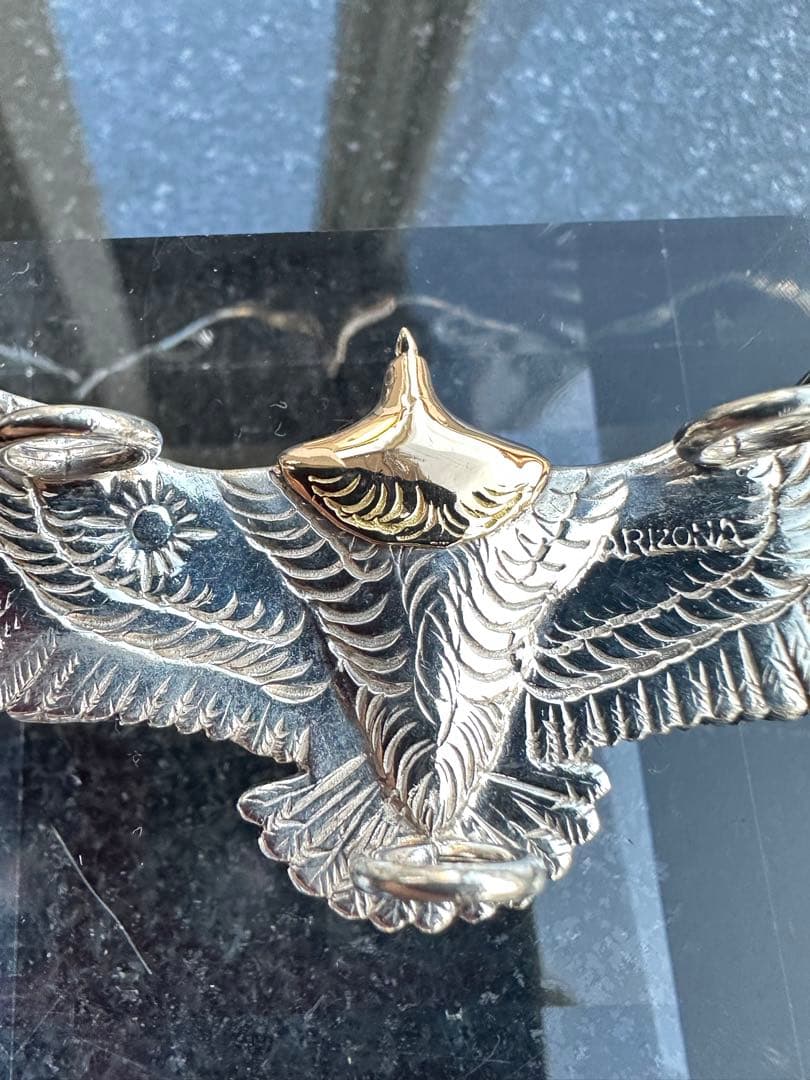 アリゾナフリーダム K18頭金小イーグル ペンダントトップ