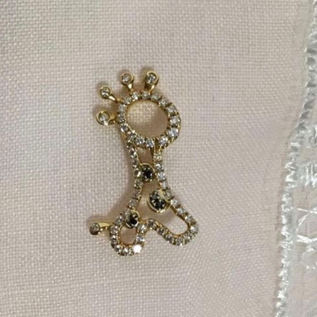 最終お値下げ‼️k18YGダイヤモンドブローチキリン - メルカリ