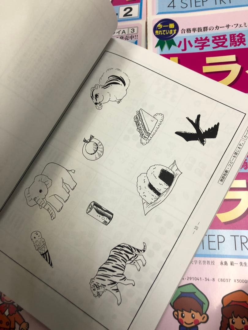 カーサ・フェミニナ 小学校受験 幼児テスト トライA 1〜12 書き込み/解答無