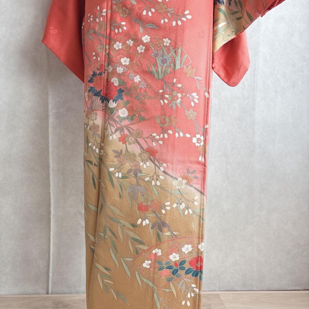 訪問着 フルセット 着物 トールサイズ ロング丈 正絹 雅やか古典 G10