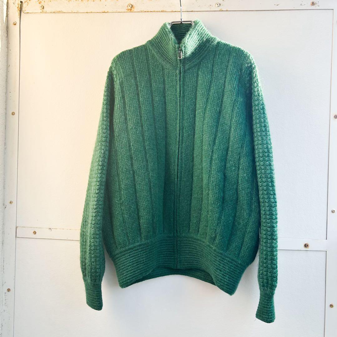 トップス 90s GUCCI zip up mohair knit Gucci Wool-Blend Quarter Zip Sweater - Black | Editorialist