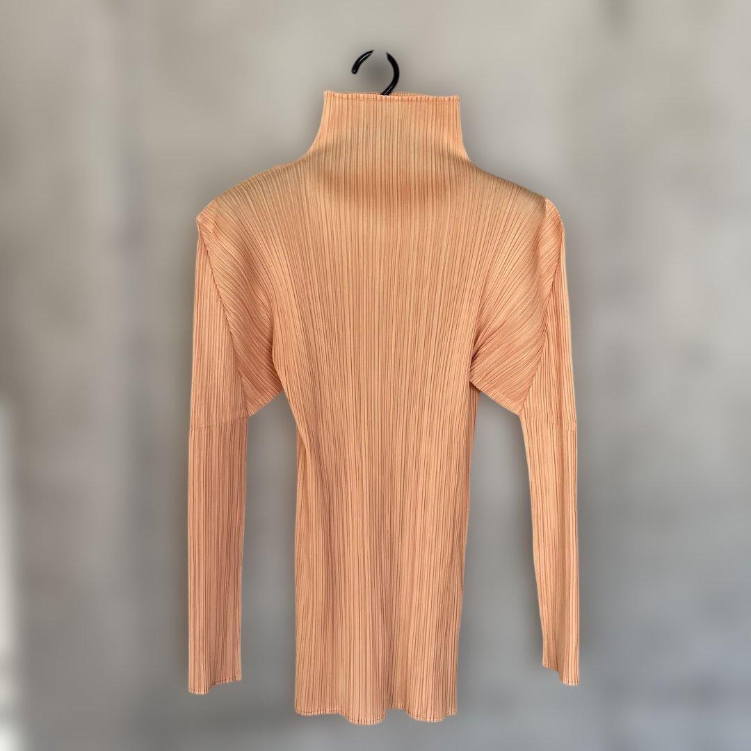 プリーツプリーズ イッセイミヤケ ハイネックカットソー 長袖 サイズ4