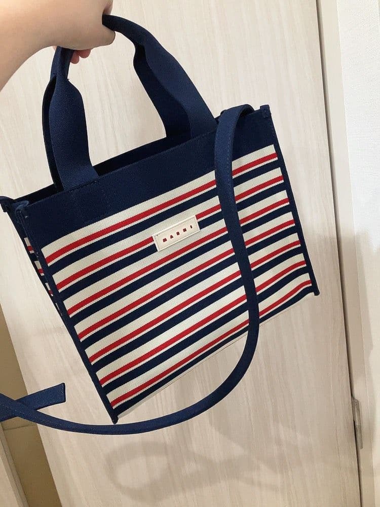 M A R N I PORTER 2WAY BAG NAVY - HOMEDICT 美品 MARNI マルニ