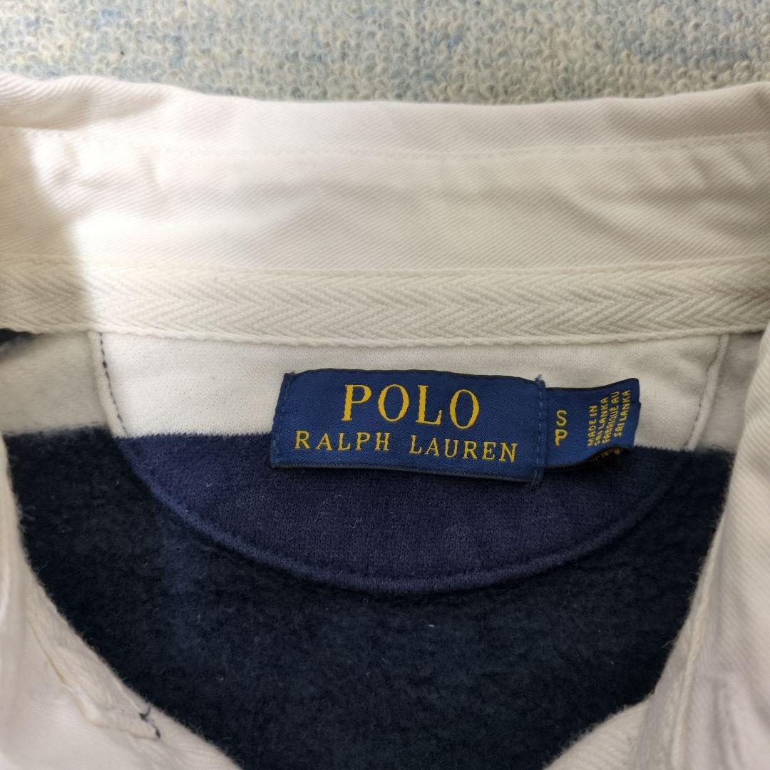 Polo Ralph Lauren ポロシャツ 裏起毛 ネイビー/ホワイト S - メルカリ