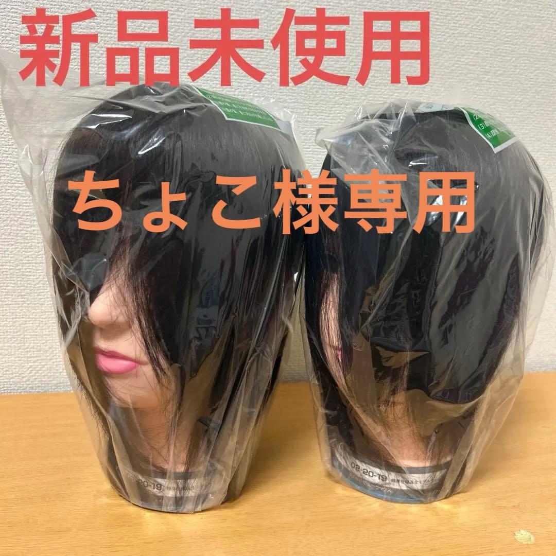 【未使用】国試本番用カットウィッグ2個セット カットウィッグ 美容師 マイスター 国家試験 練習 美容師国家試験 練習