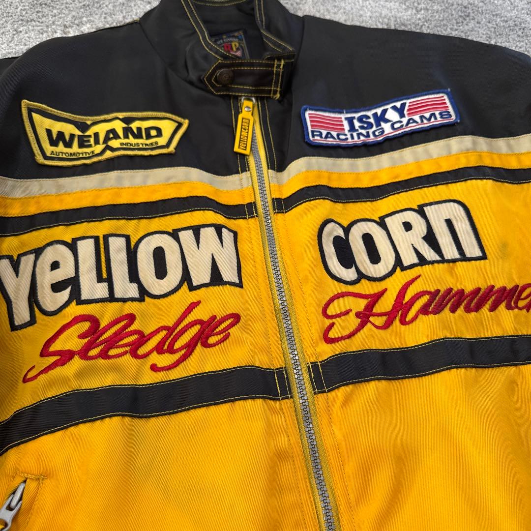 YELLOW CORN イエローコーン レーシングジャケット ワッペン 刺繍 L
