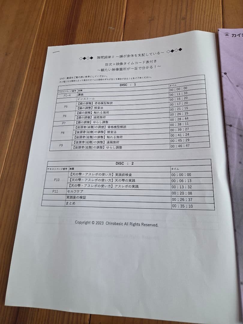 瞬間調律II & スポーツ障害セミナー DVD　5枚組