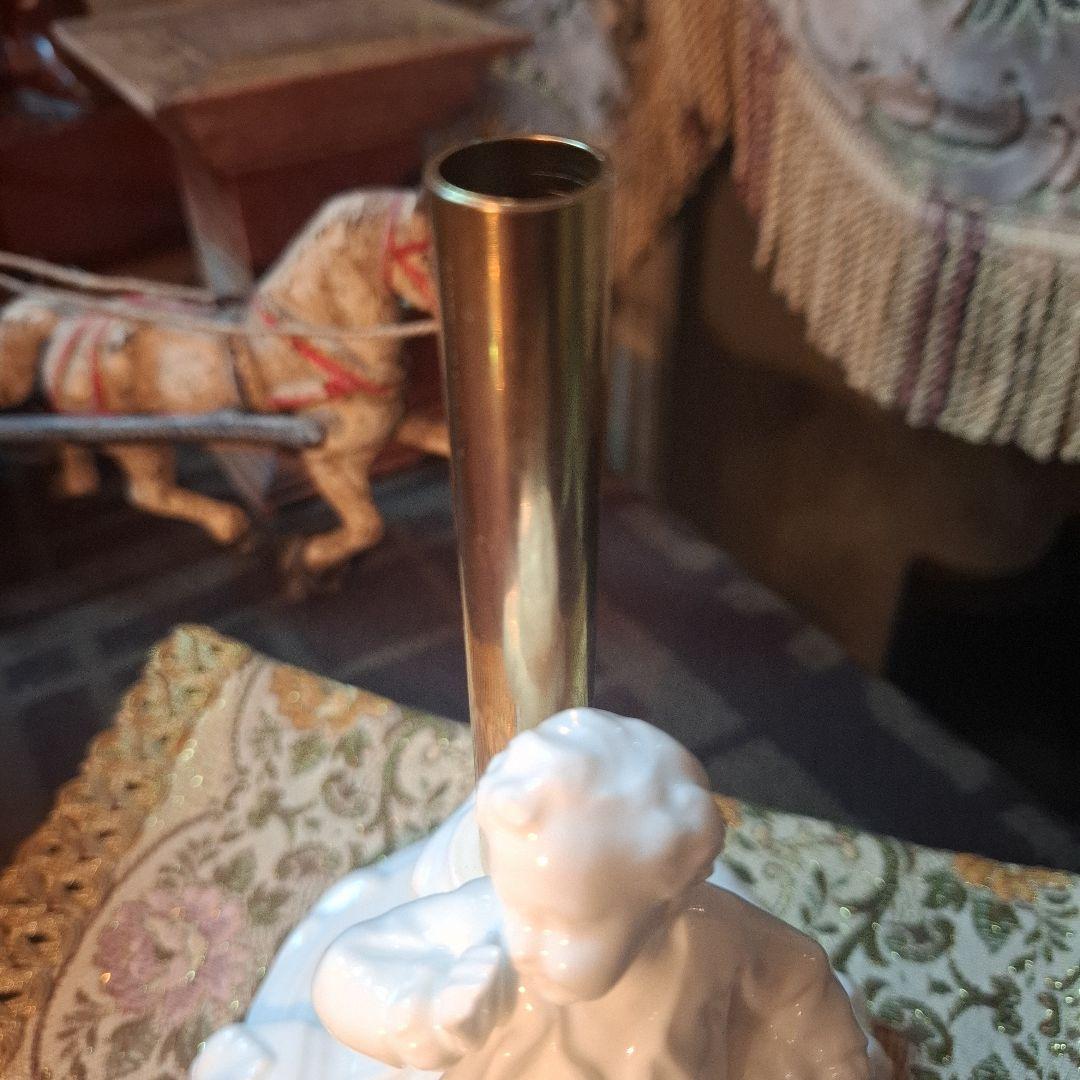 No.独館 (ドイツ) マイセン白磁 貴族 一輪挿し 花器 花入れ