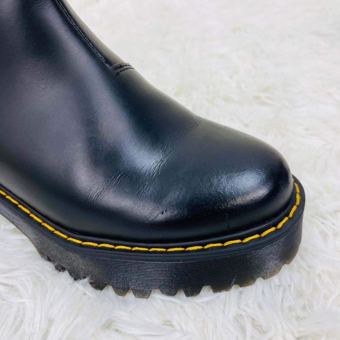 Dr.Martens ドクターマーチン 23.5cm レザー サイド厚底ジップ