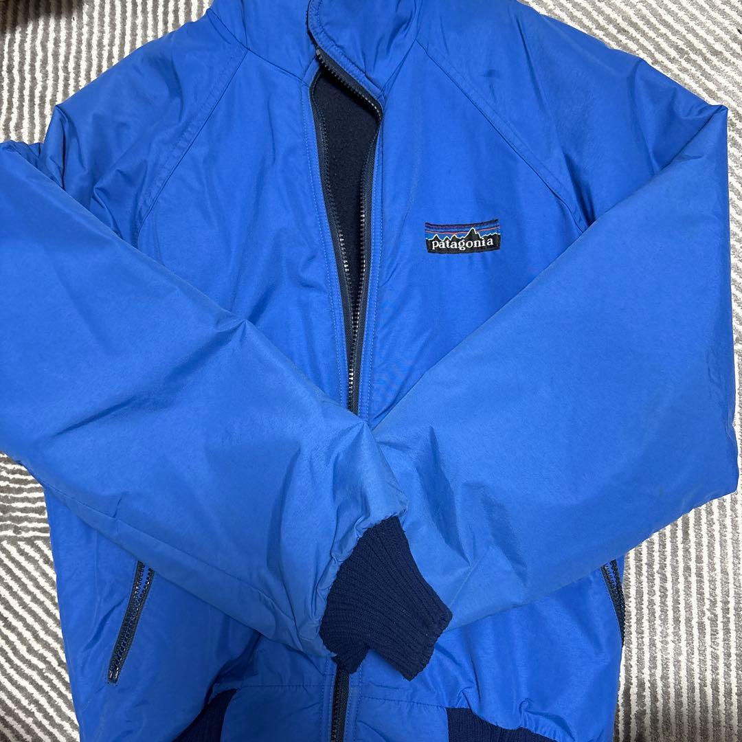 パタゴニア 80s デカタグ シェルドシンチラ　ジャケット ブルー 80's デカタグ パタゴニア シェルドシンチラジャケット スカイブルー
