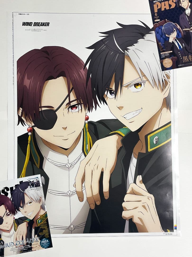 PASH! 6月号 黒執事 WIND BREAKER 付録 ポスター ウィンブレ - メルカリ
