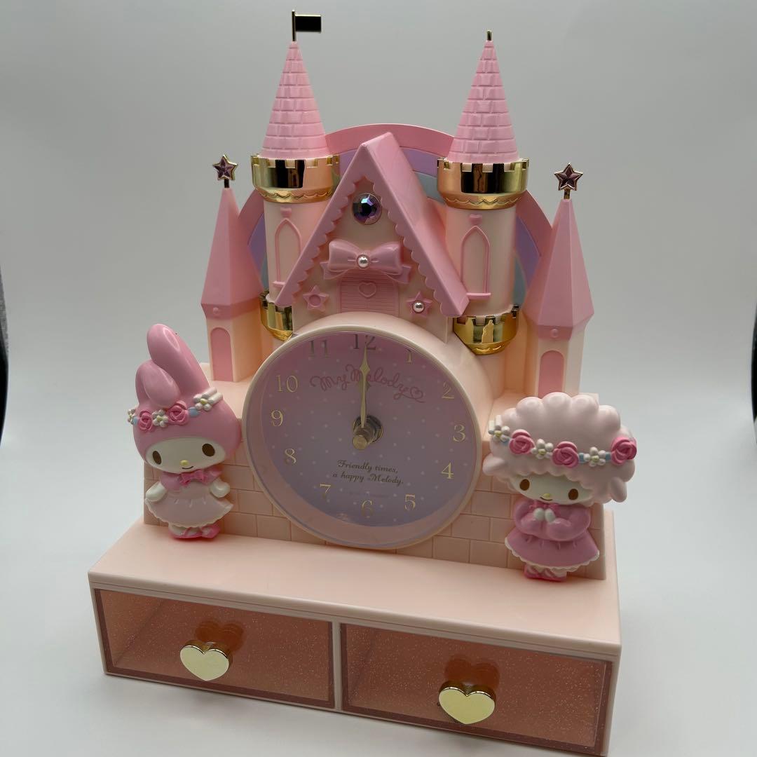 レア】マイメロディ お城型 チェスト付き置き時計 サンリオ - メルカリ