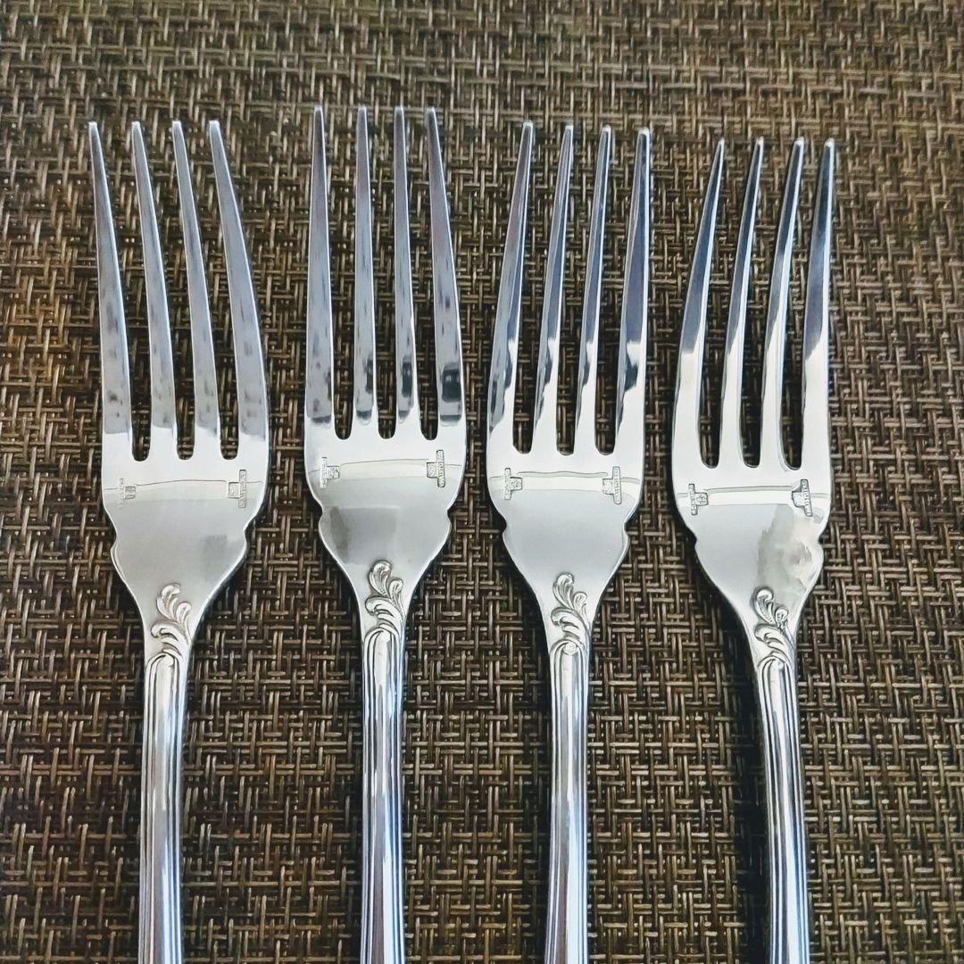 クリストフルマルリー　　　　　　　　フィッシュフォーク4点《美品》