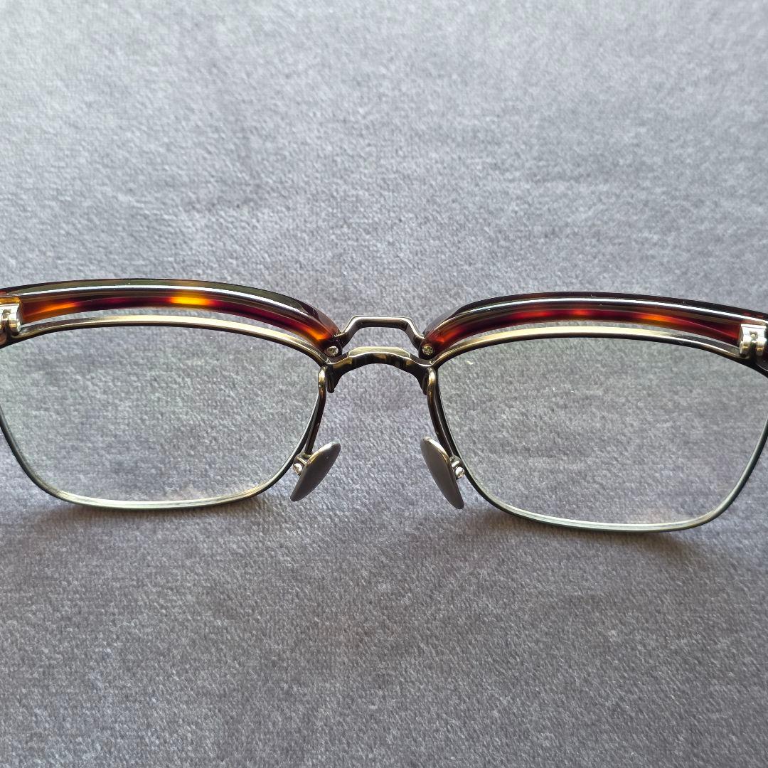 跳ね上げ式 公式 メガネ サーモント ブラウンデミ/アンティーク