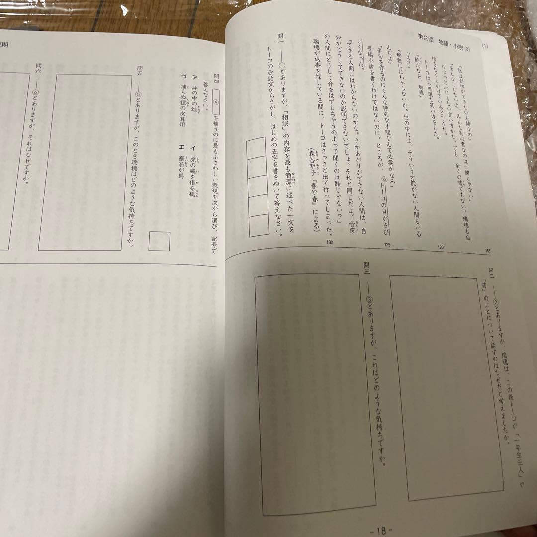 早稲田アカデミー 国語 夏期講習 テキスト 小5 5年 2冊セット - メルカリ