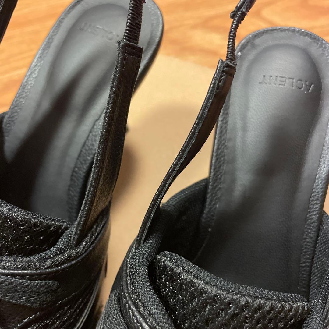 アクレント ACLENT ハイブリッドスニーカーパンプスミュール サンダル 黒