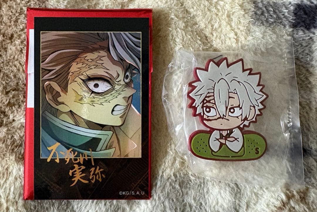 鬼滅の刃 ディザー チェキ風ブロマイド 不死川実弥 ヘアクリップ