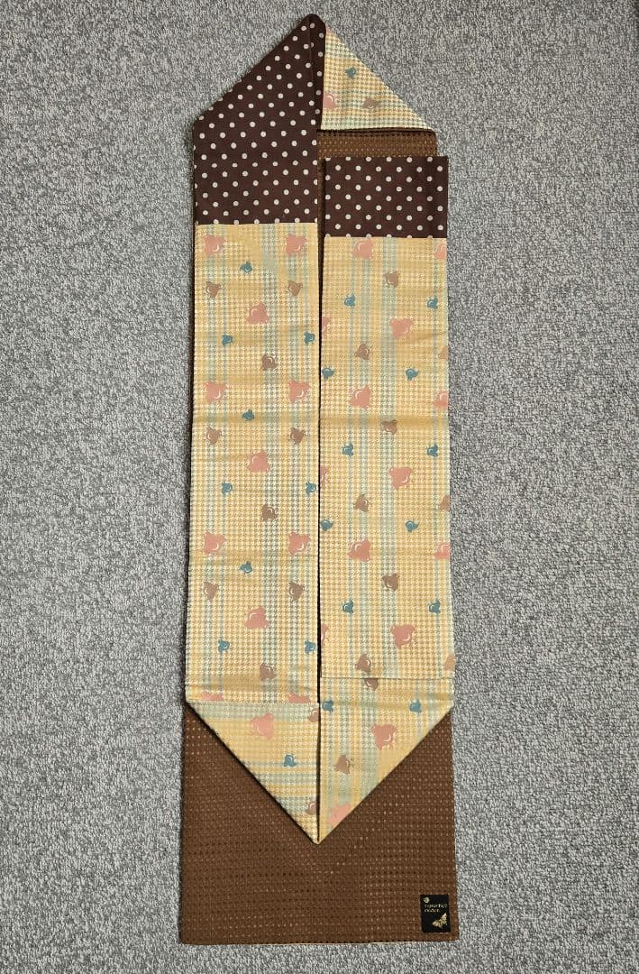 豆千代モダン 名古屋帯 千鳥 ひよこ