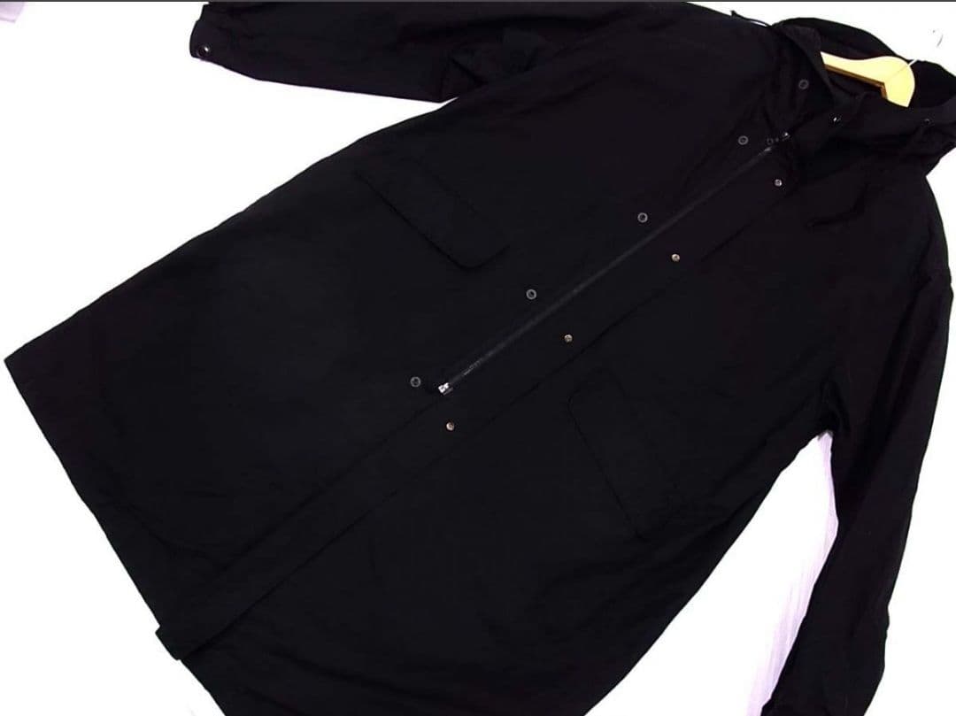 COMOLI コモリ コットンナイロンフーデッドコート ブラック 2 - メルカリ