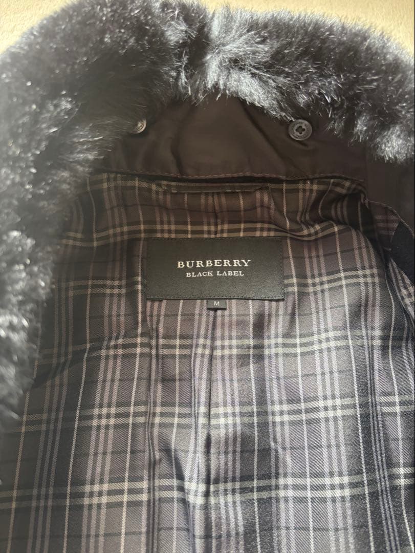 美品)BURBERRY BLACK LABEL ウールピーコート - メルカリ