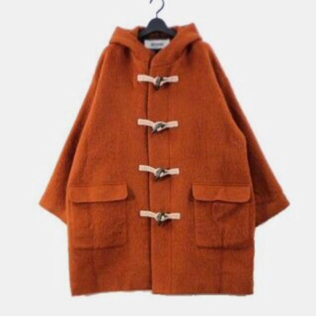 希少】 バージスブルック オーバーサイズダッフルコート オレンジ