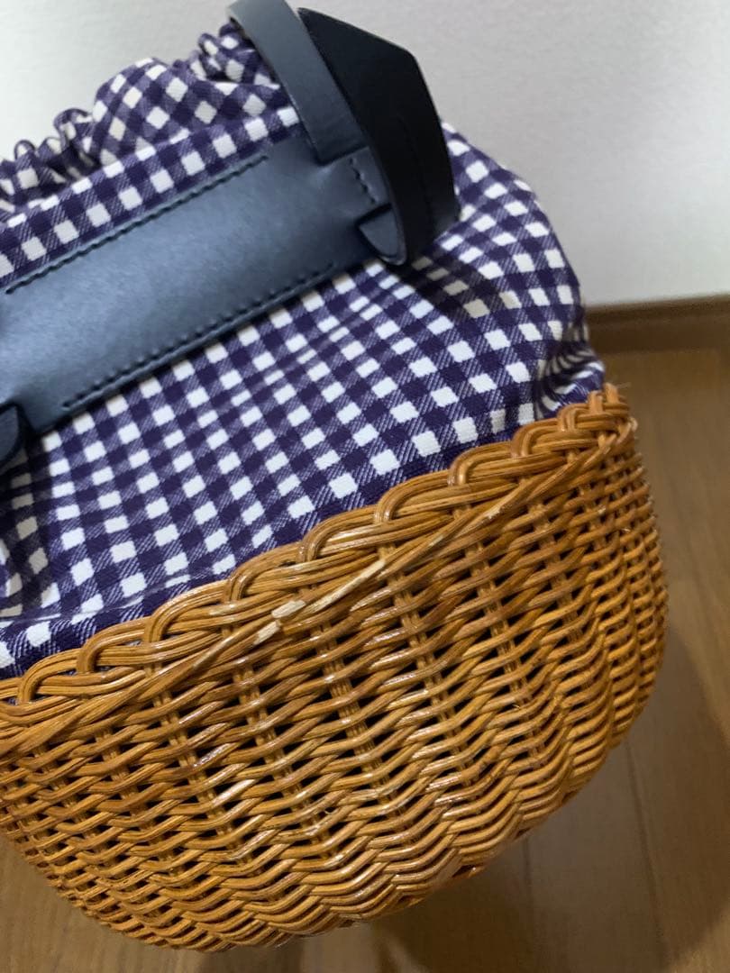 miumiu♡ギンガムチェック ♡カゴバッグ
