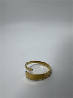 《美品/日本製18金》K18ゴールド オープンリング1.19g 11号