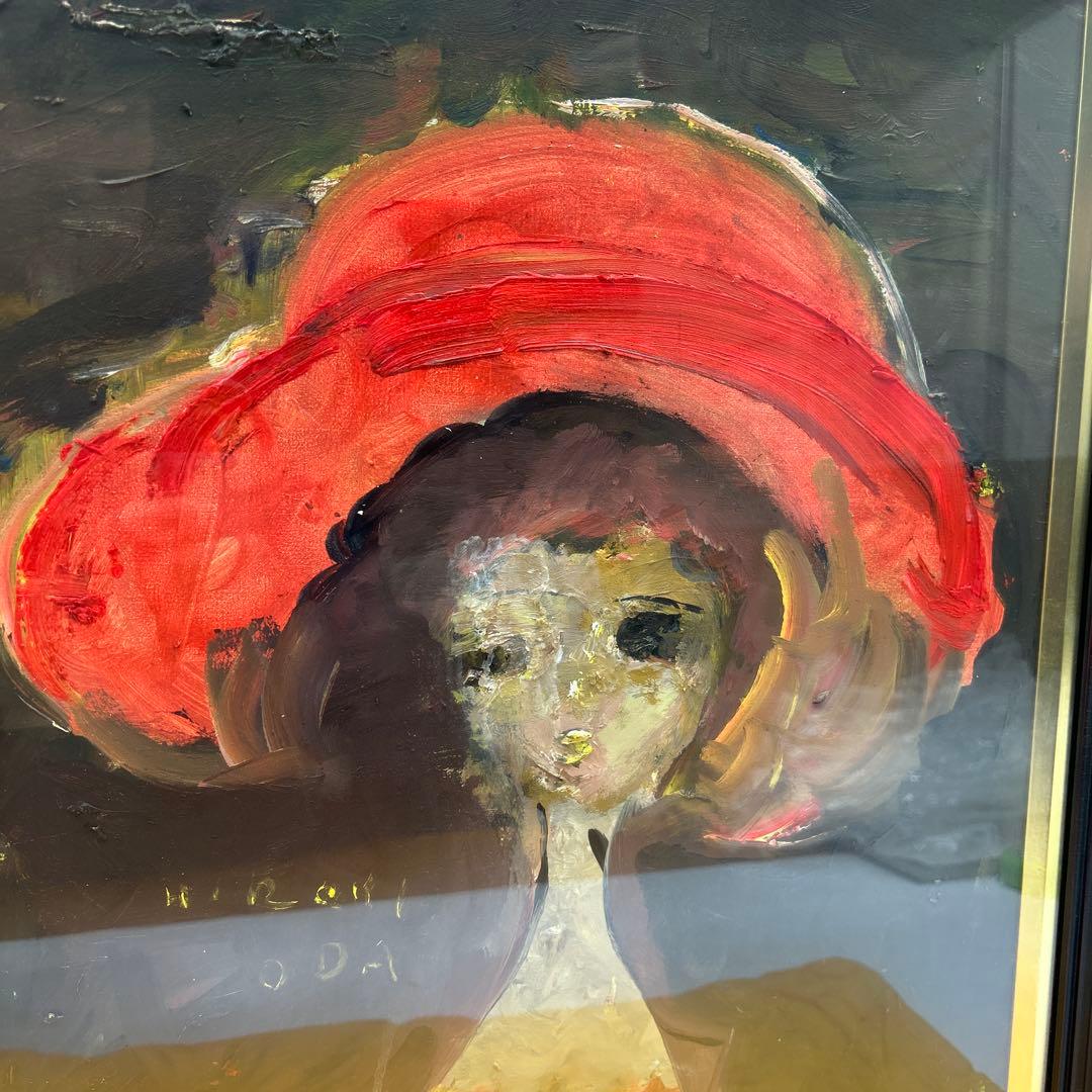 5675 織田広喜「少女」油彩8号 直筆サイン - メルカリ