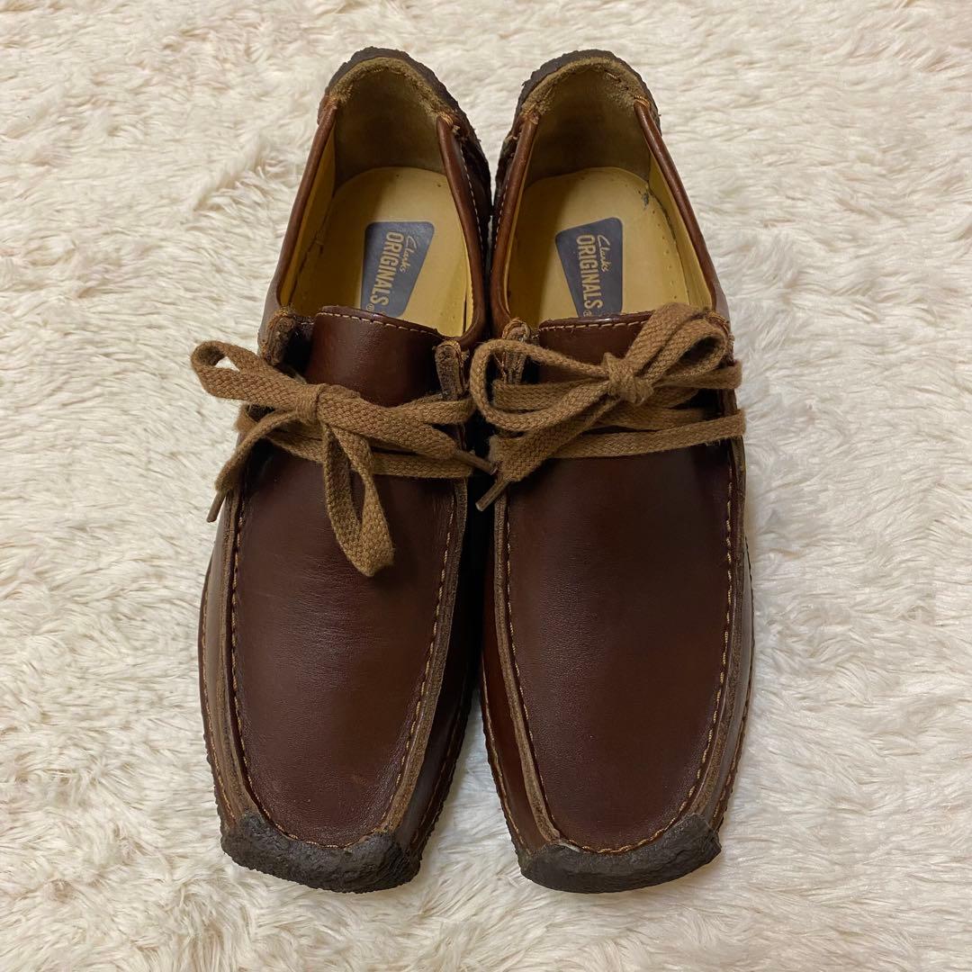未使用級 クラークス ナタリー ダークブラウン クレープソール レザー