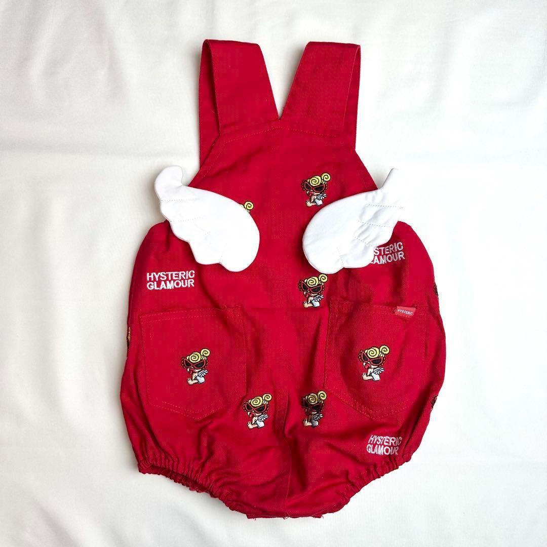 【激レア！】ヒスミニ エンジェル 羽付き ダルマオール ロンパース S レッド