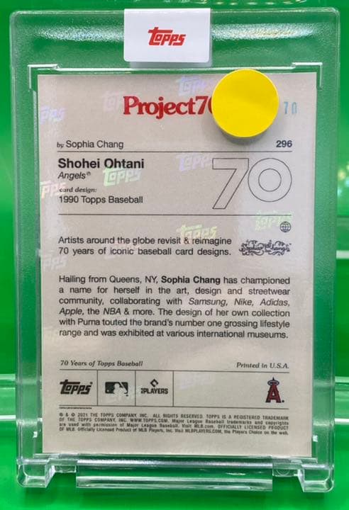 大谷翔平 Topps Project 296 RAINBOW REFRACTOR - メルカリ