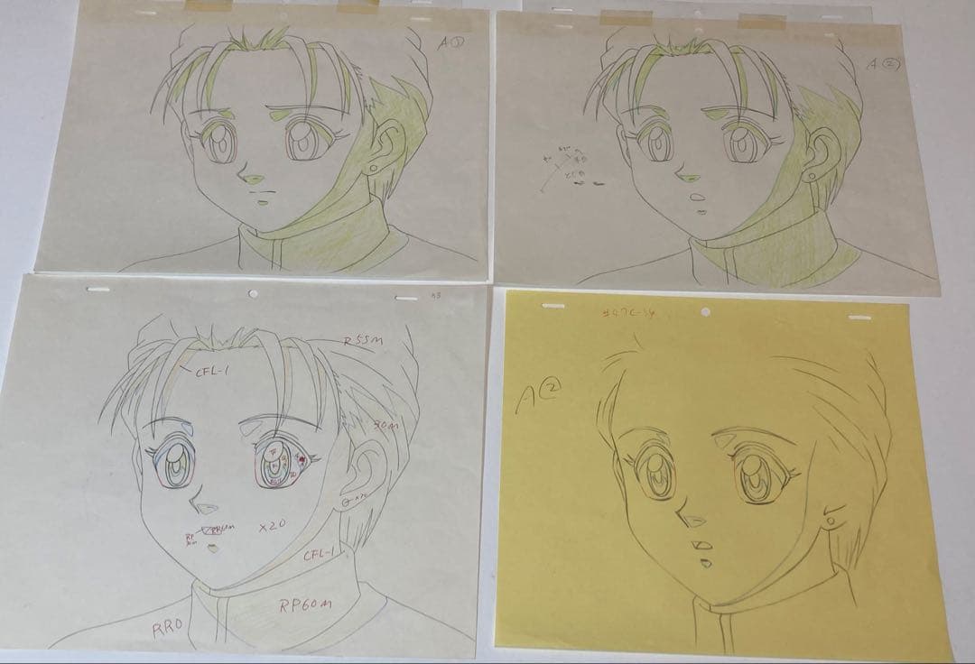 c80 中判ハンターハンターセル画【ミト】動画.背景画付き