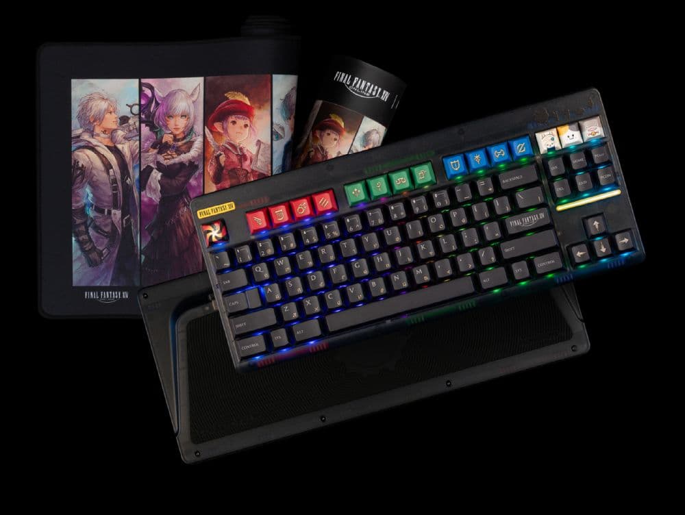 Final Fantasy 14 コラボ Novelkeys キーキャップ NovelKeys」FFXIVコラボレーションキーボード＆デスクパッド 予約受付