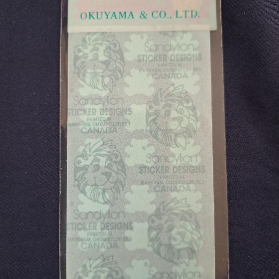 SANDYLION 新品未開封 オーロラ ミニハートベア クマ シール 希少