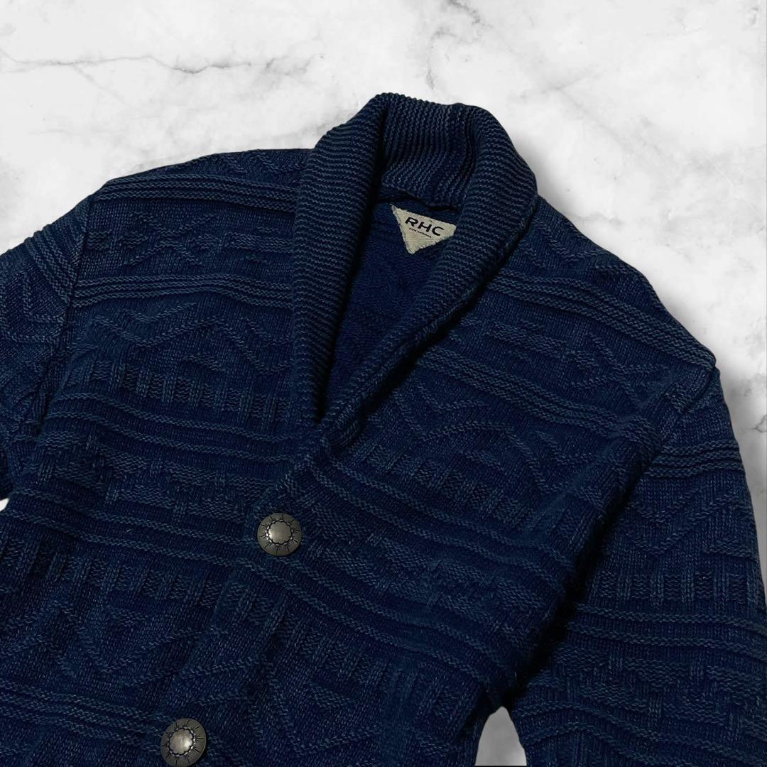 極美品】ロンハーマン コンチョ ケーブルニット カーディガン ブルー