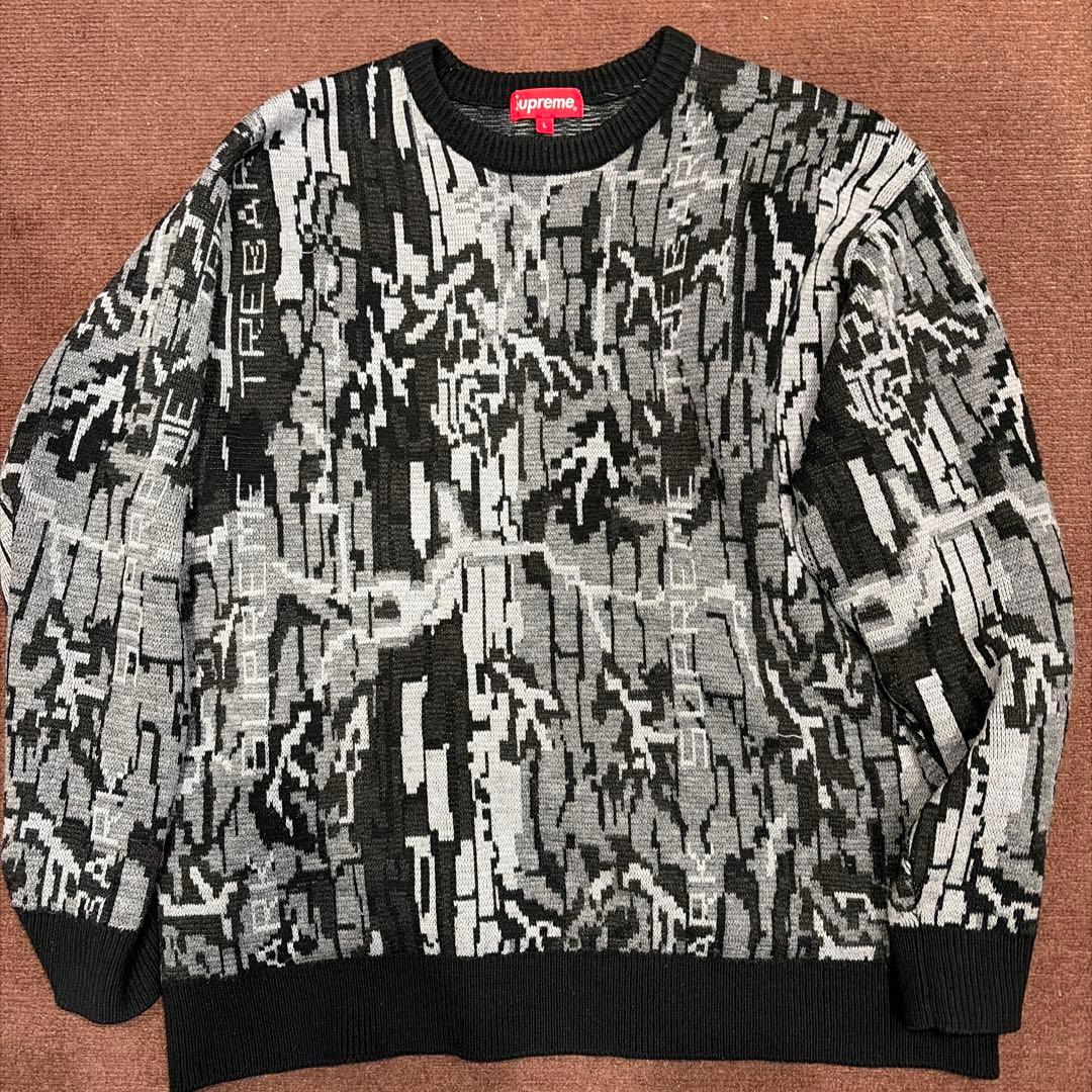 トップス Supreme 22AW Trebark Camo Sweater Supreme Trebark Camo Sweater (FW22) - $158