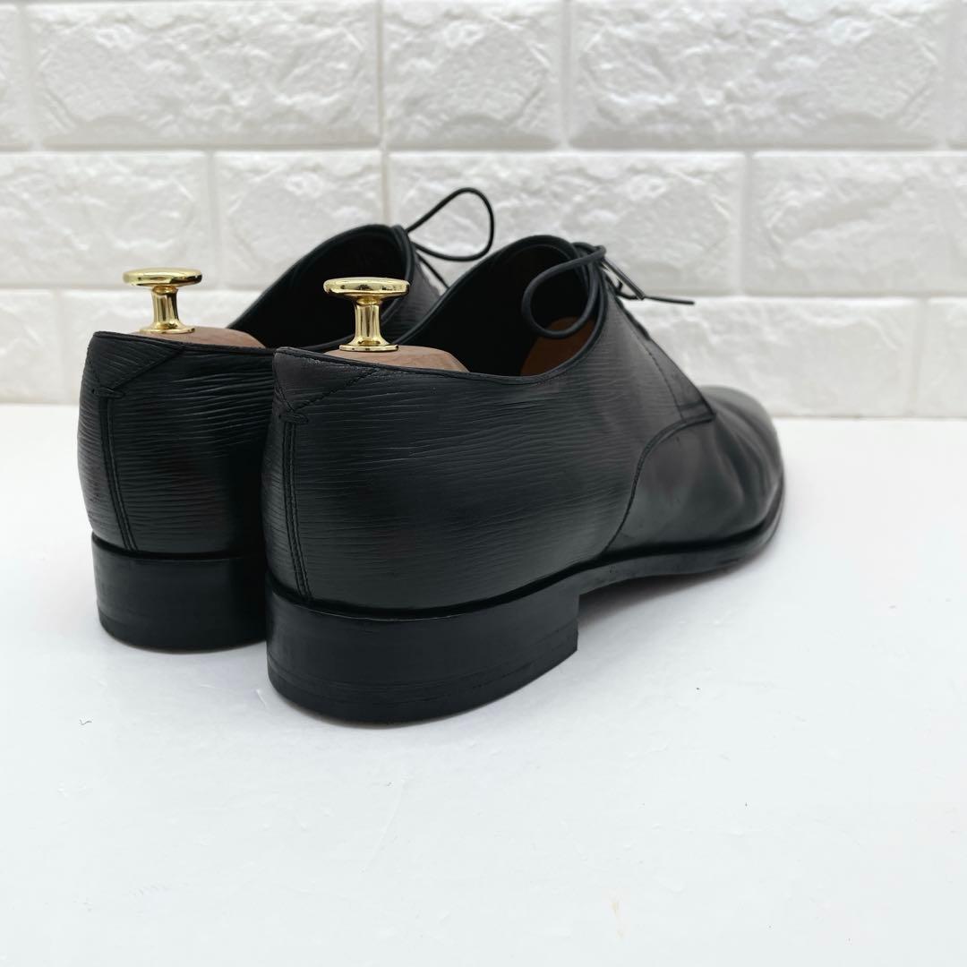 ルイヴィトン ケンジントンライン エピ 革靴 レザー ブラック 28.0cm