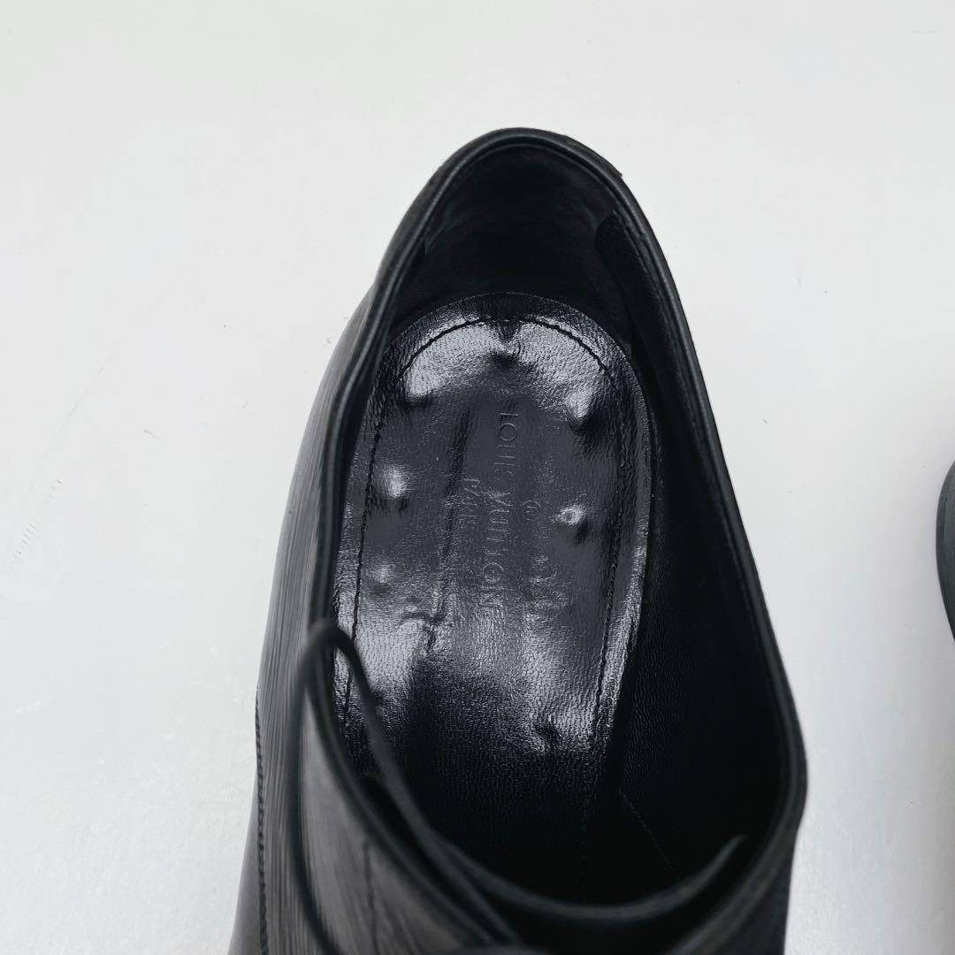 ルイヴィトン ケンジントンライン エピ 革靴 レザー ブラック 28.0cm