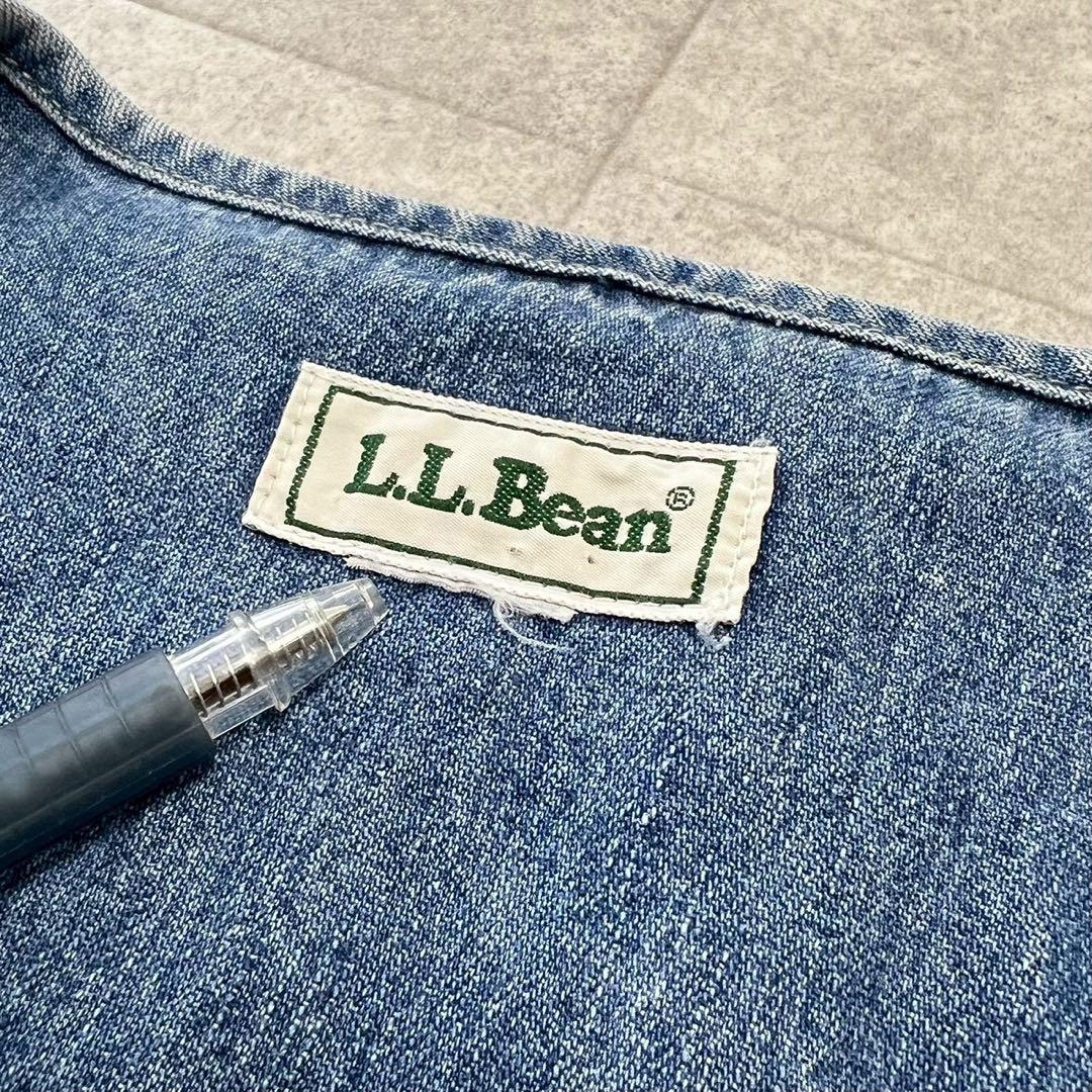 80s L.L.Been エルエルビーン　デニム　ハンティングベスト　ビンテージ