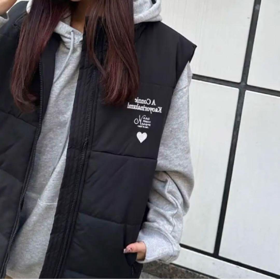 kaoyorinakami ダウンベスト パネルベスト カオヨリナカミ カオナカ